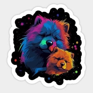 Chow Chow Fathers Day Sticker